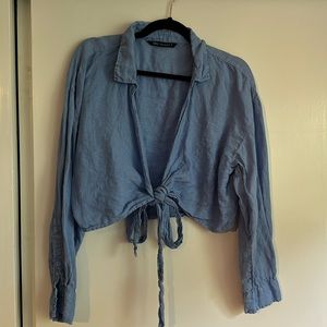Zara Linen Top